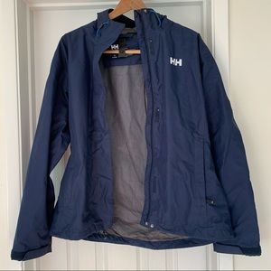 helly hansen navy windbreaker